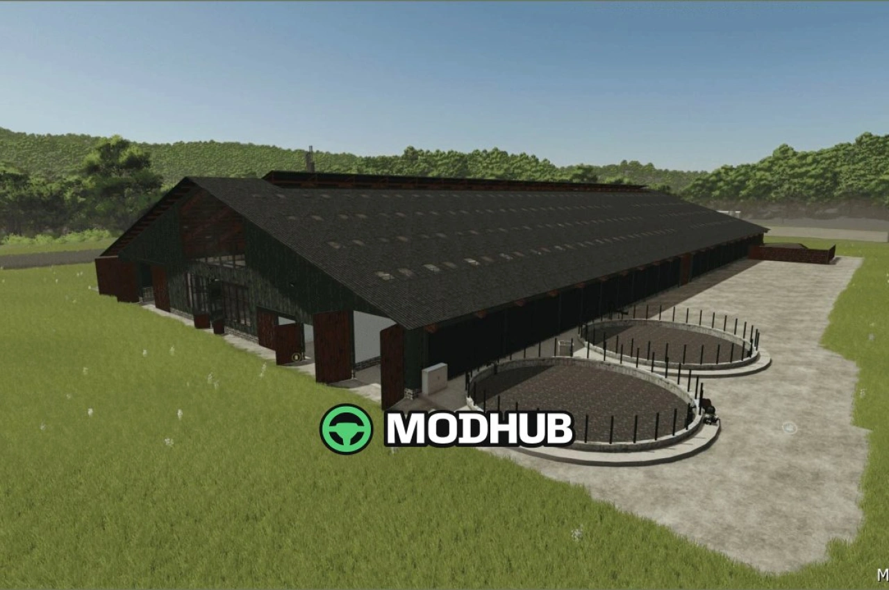 Сучасний корівник для Farming Simulator 25