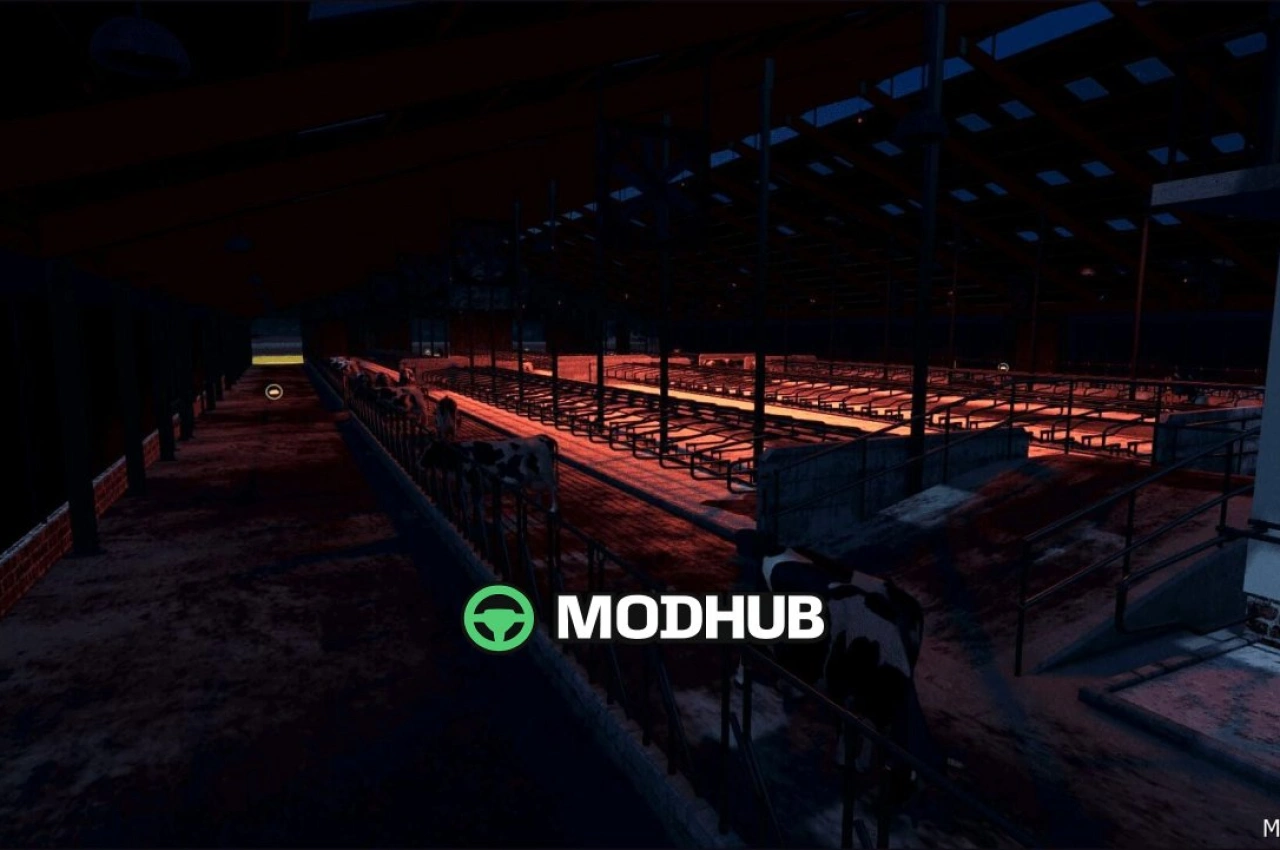 Сучасний корівник для Farming Simulator 25