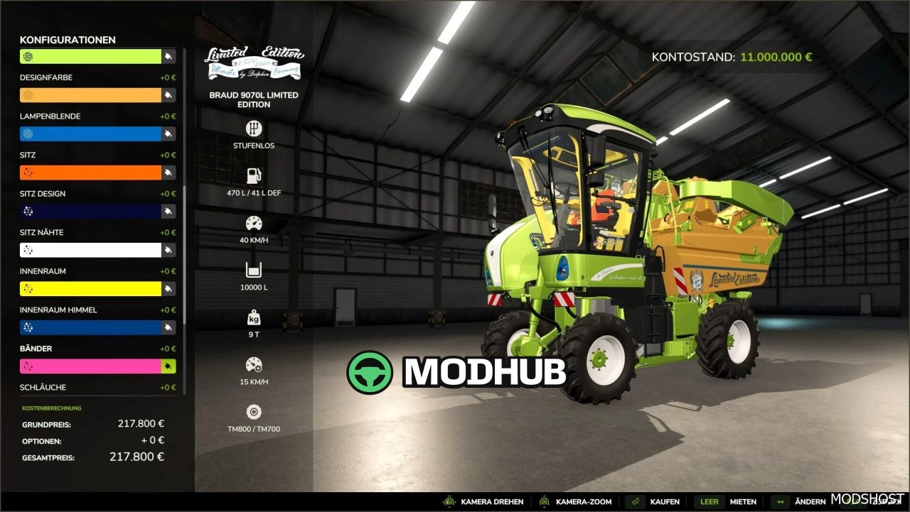Трактор Braud 9070L Limited Edition для Farming Simulator 25