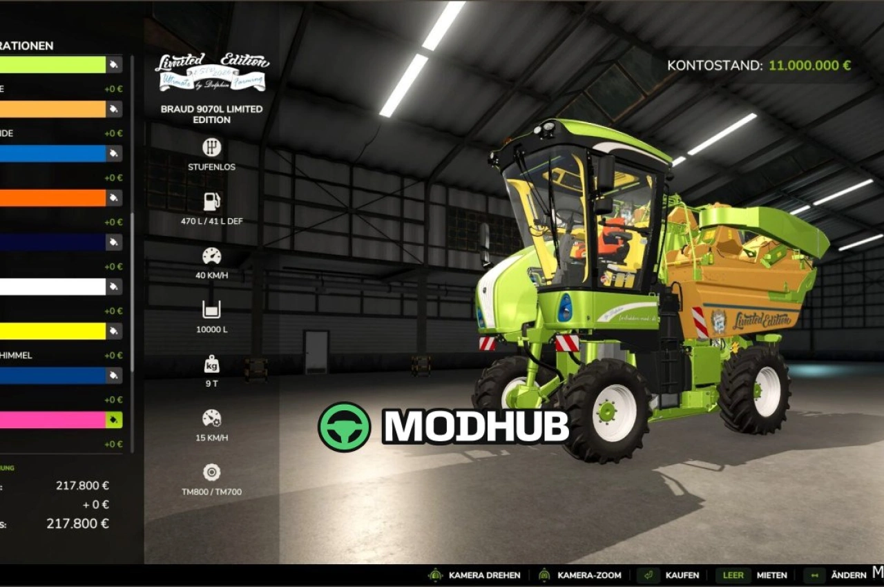 Трактор Braud 9070L Limited Edition для Farming Simulator 25