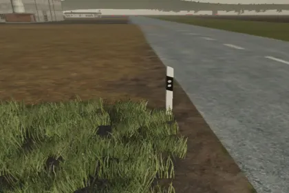 Мод на делінеатори (префаб) для Farming Simulator 25 — 2