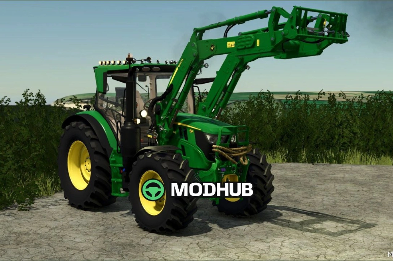 Трактор John Deere 6R 110-150 для Farming Simulator 25