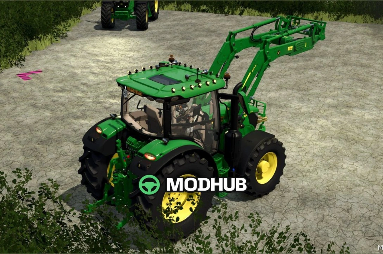 Трактор John Deere 6R 110-150 для Farming Simulator 25