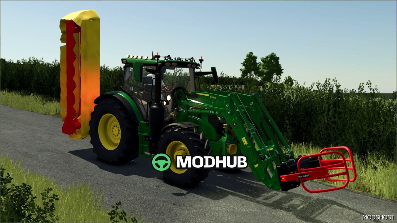Трактор John Deere 6R 110-150 для Farming Simulator 25