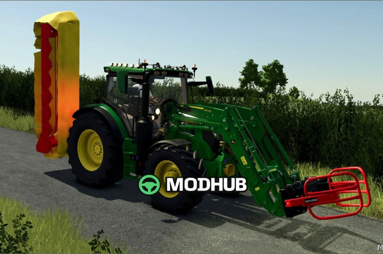 Трактор John Deere 6R 110-150 для Farming Simulator 25