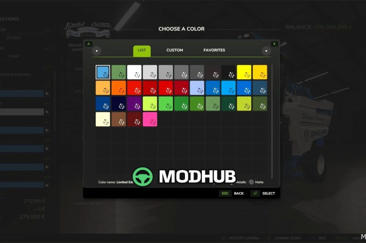 Комбайн Braud 9090X Olive Limited Edition для Farming Simulator 25