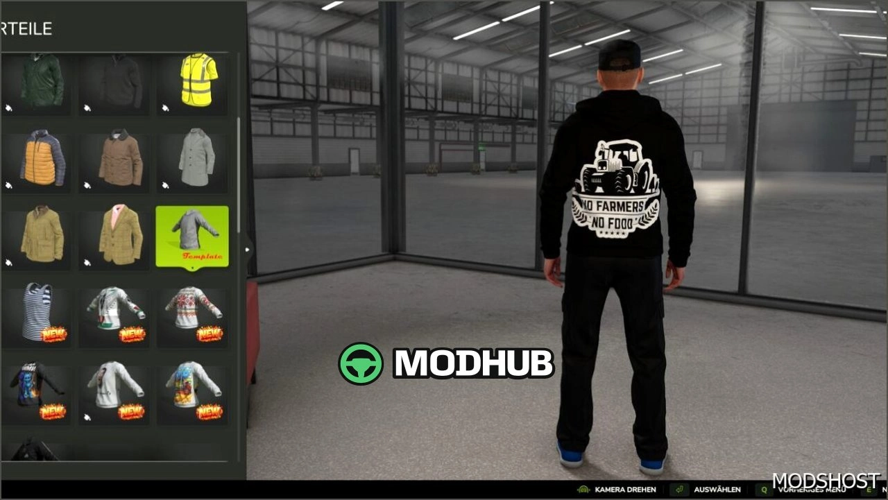 Одяг NO Farmer NO Food для Farming Simulator 25