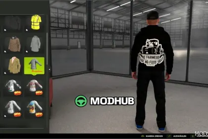 NO Farmer NO Food Kleidung für Farming Simulator 25