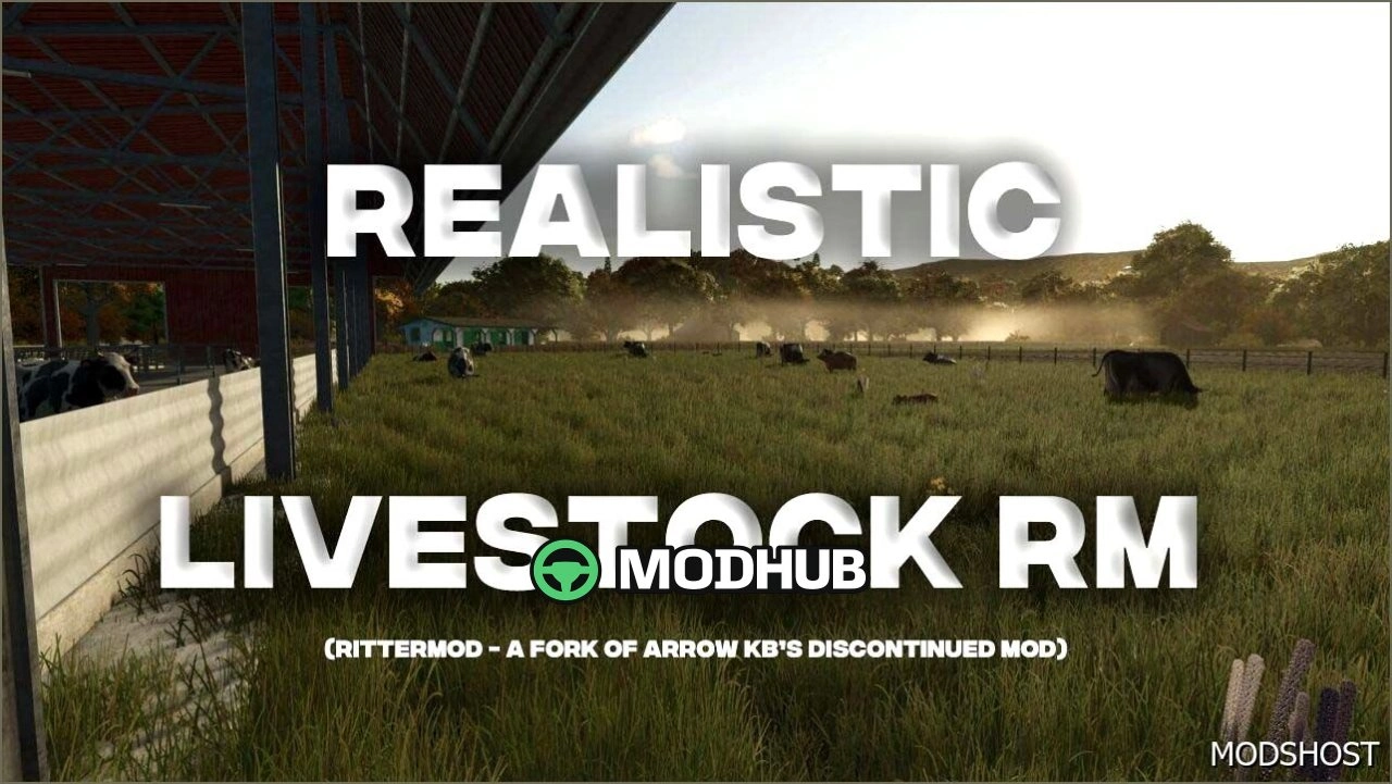 Мод Реалістичне Тваринництво RM V1.1 для Farming Simulator 25