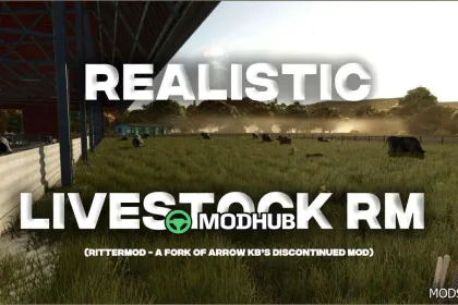 Realistic Livestock RM V1.1 für Farming Simulator 25