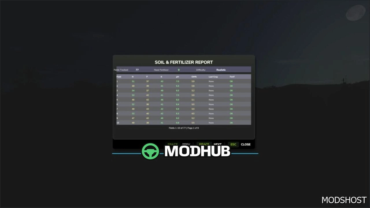 Мод Реалістичний Ґрунт та Добрива для Farming Simulator 25