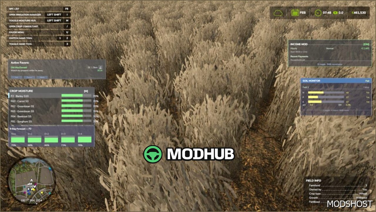 Мод Реалістичний Ґрунт та Добрива для Farming Simulator 25