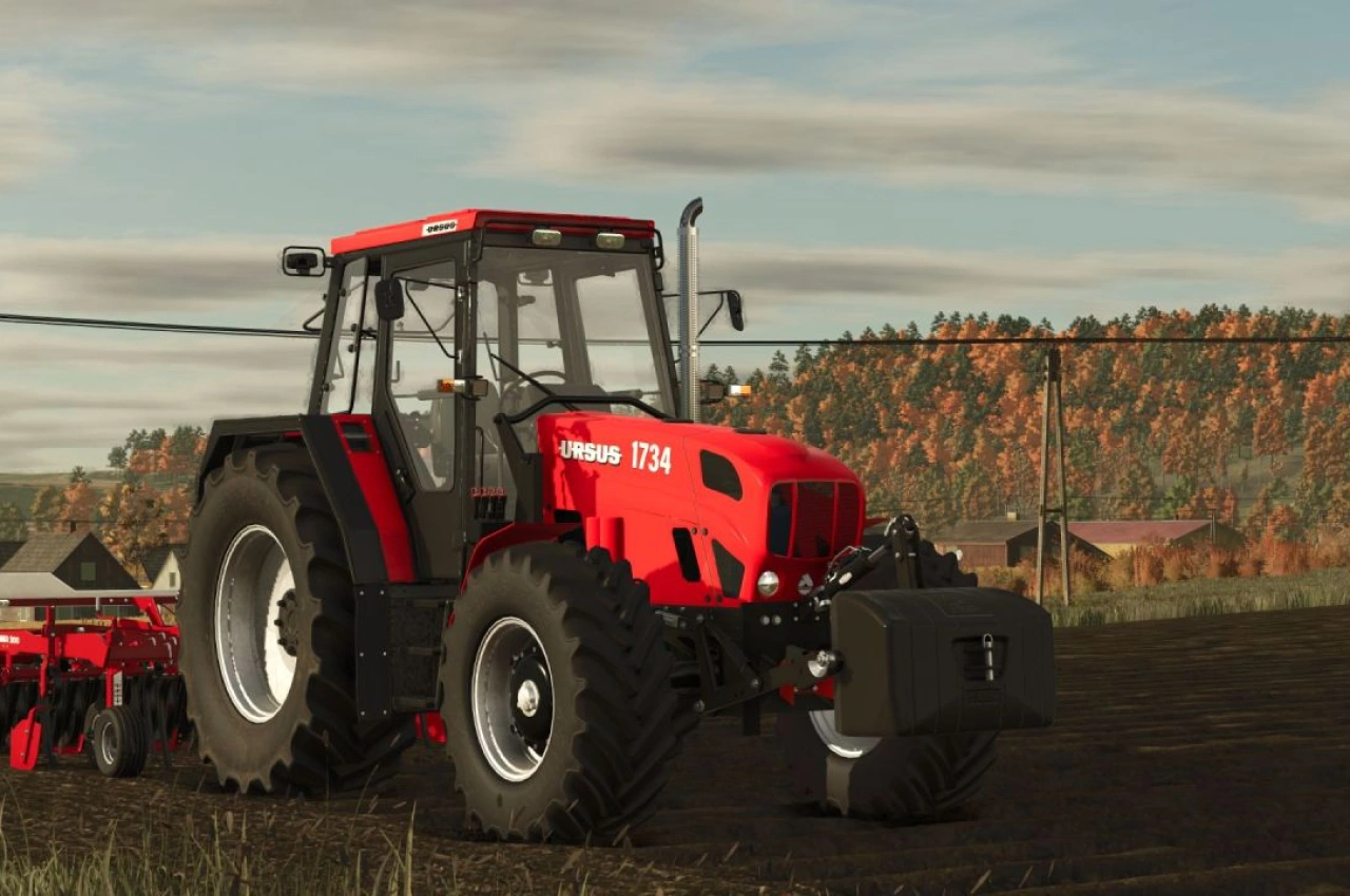 Трактор Ursus 1x34 Series для Farming Simulator 25