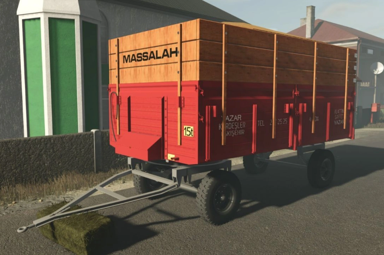 Причіп Yazar Kardesle 15 Edit для Farming Simulator 25