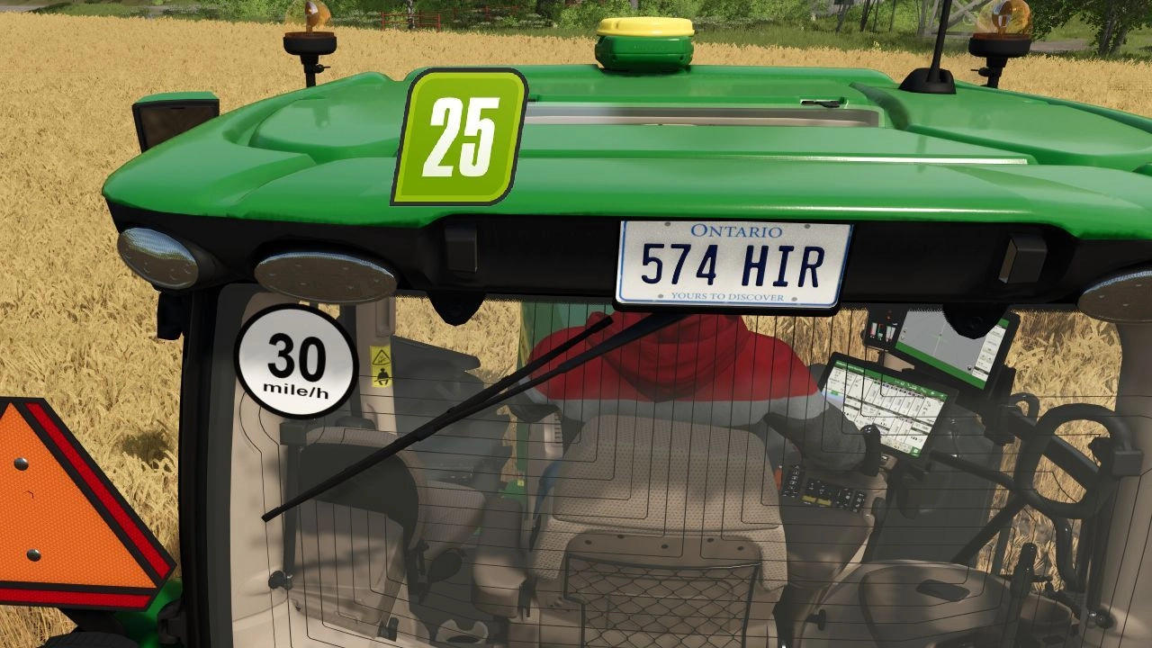 Скін номерного знака Онтаріо для Farming Simulator 25