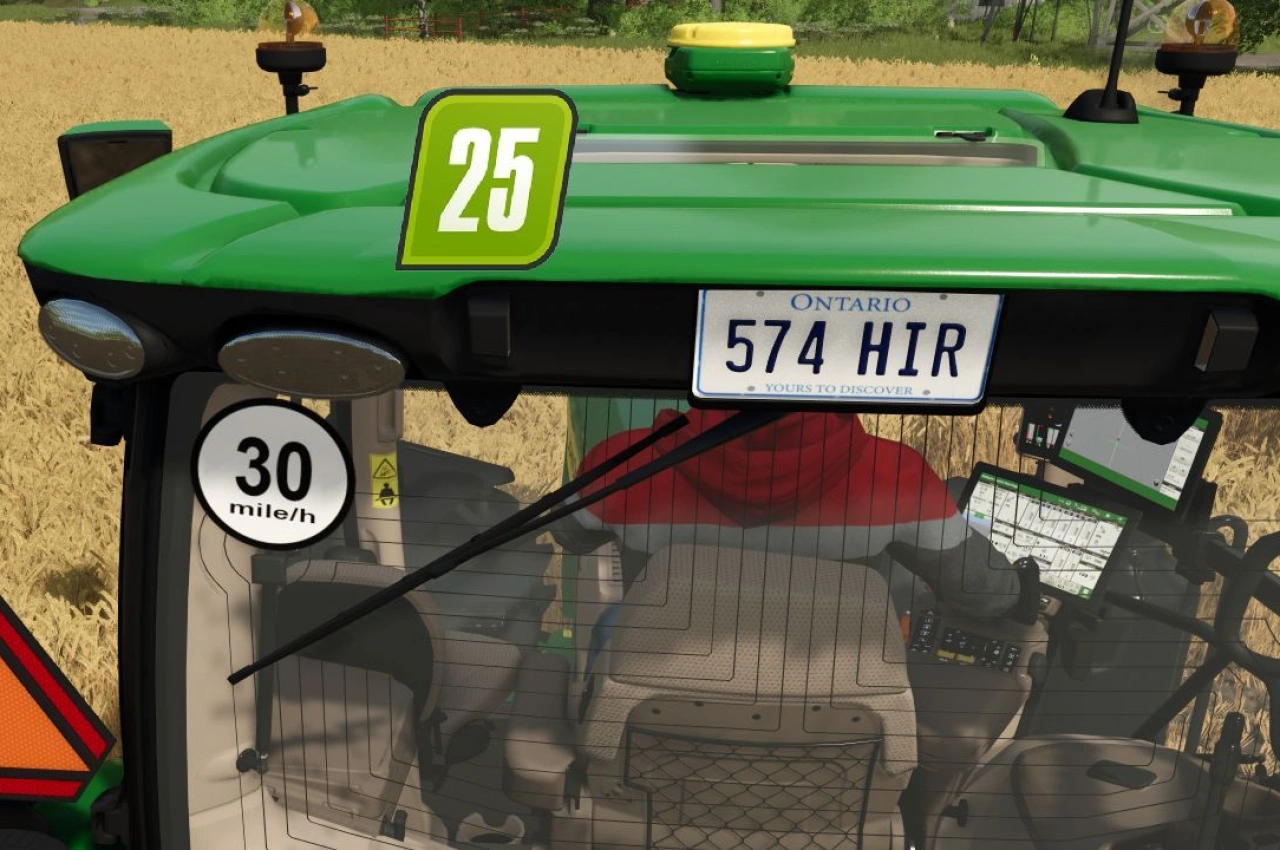 Скін номерного знака Онтаріо для Farming Simulator 25