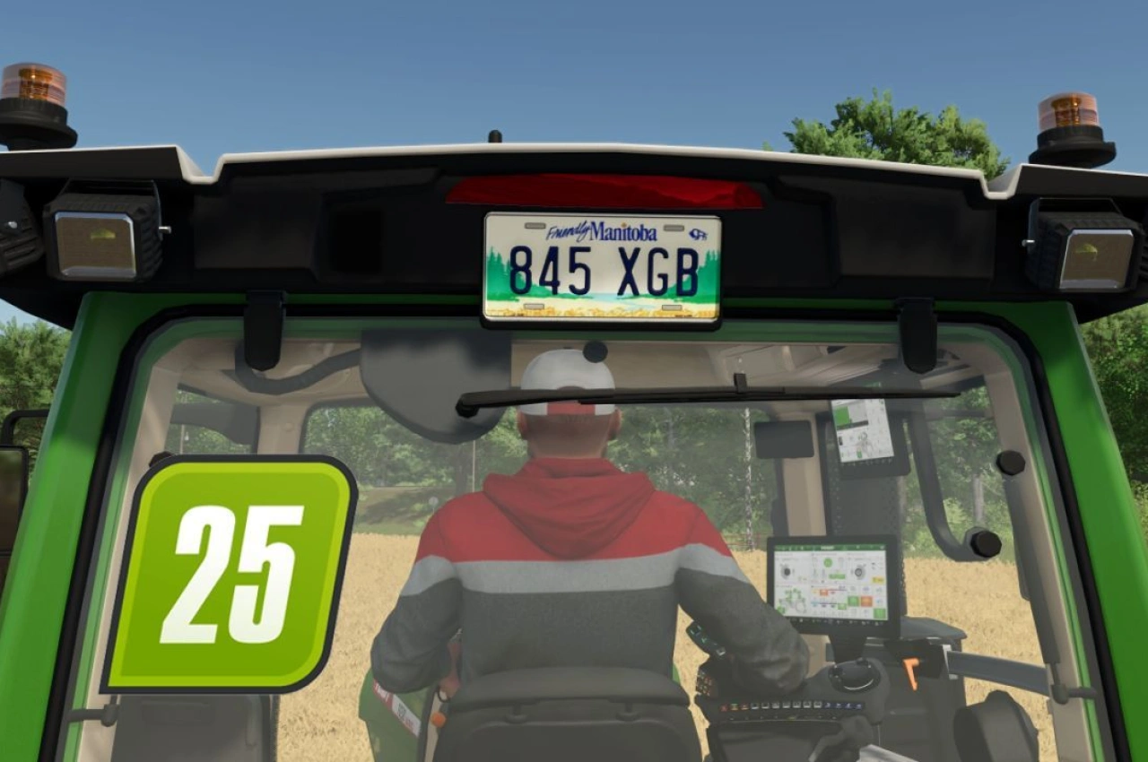 Tablica rejestracyjna Manitoba do Farming Simulator 25