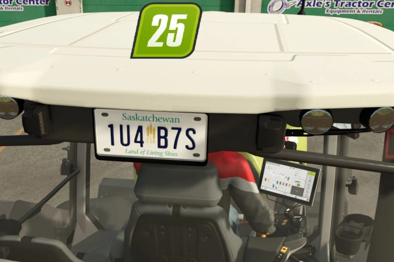 Скіни номерних знаків Saskatchewan для Farming Simulator 25