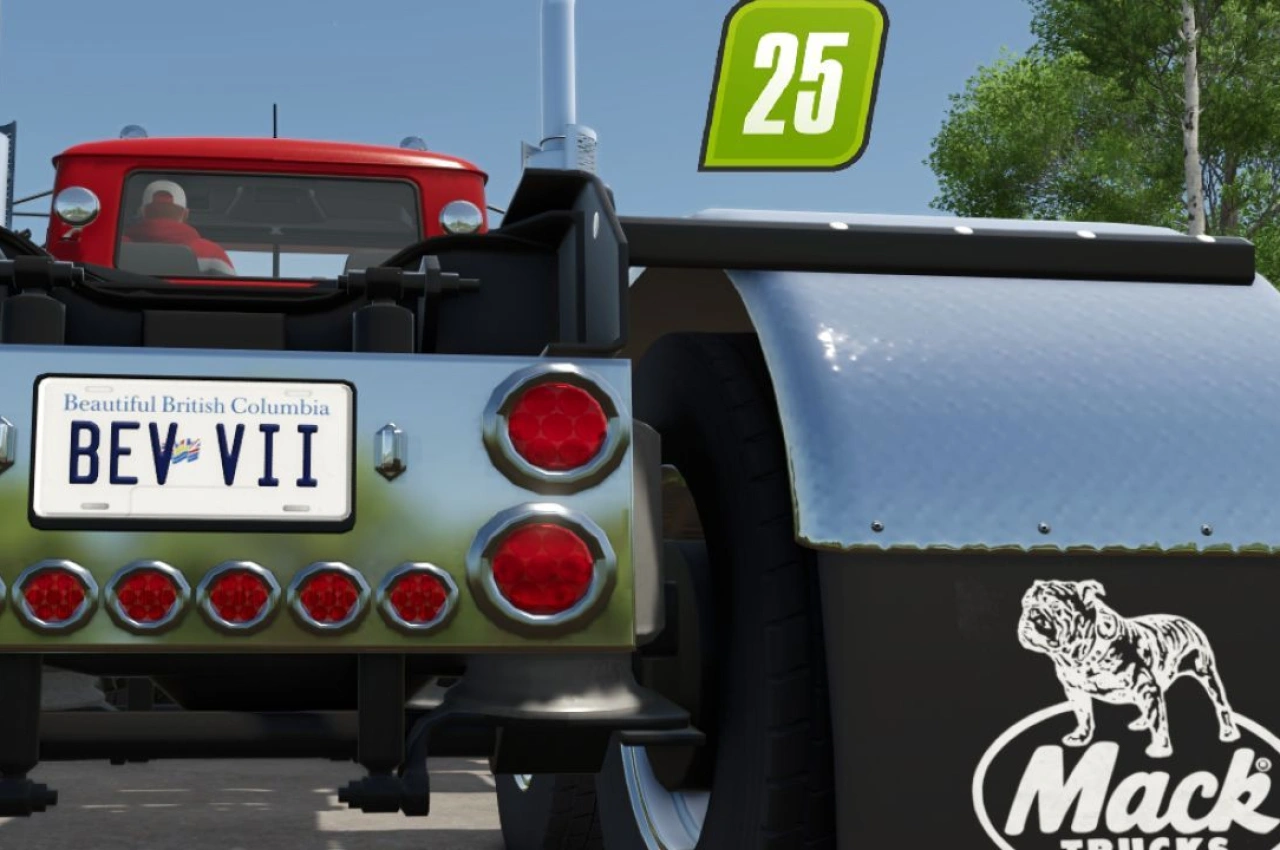 Скін номерного знака Британської Колумбії для Farming Simulator 25