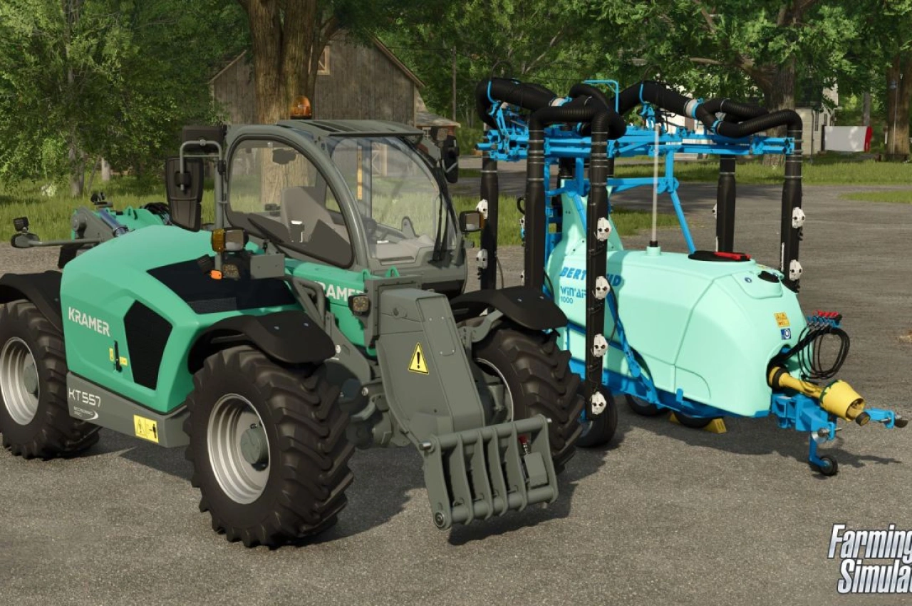 Телескопічний навантажувач Kramer KT 557 для Farming Simulator 25