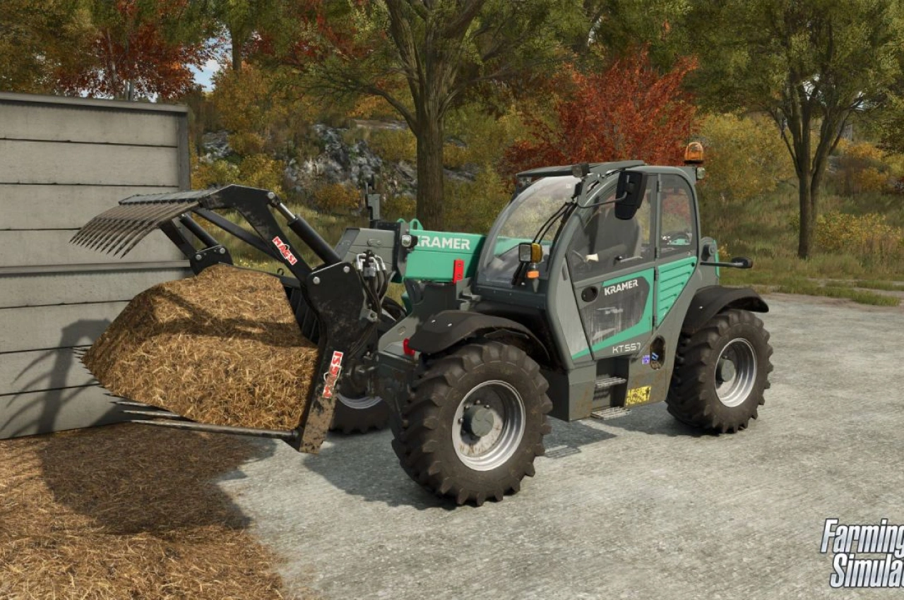 Телескопічний навантажувач Kramer KT 557 для Farming Simulator 25