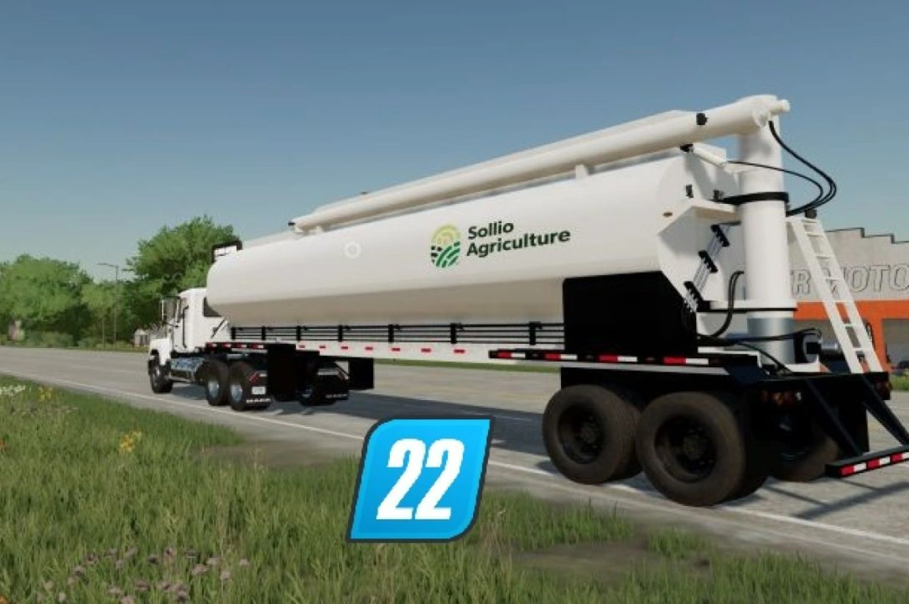 Причіп для кормів Solio Agriculture для Farming Simulator 22