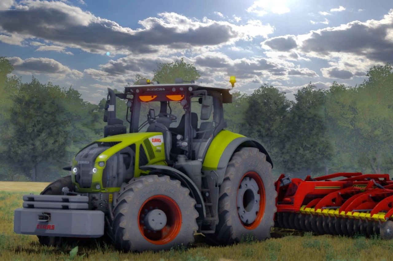 Трактор Claas Axion 900 для Farming Simulator 22
