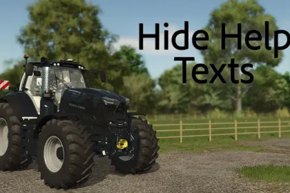 Мод Hide Help Texts для Farming Simulator 25 — 1