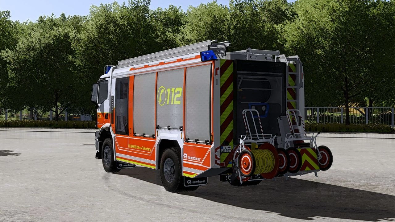 Skin MAN HLF 20 from Neu-Falkenberg Fire Department for Farming Simulator 22