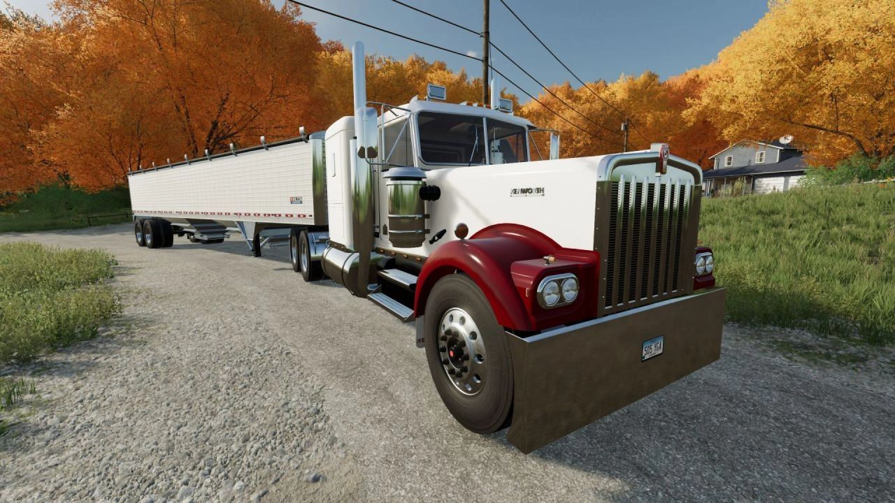 Вантажівка Kenworth W900A Flat Top для Farming Simulator 22