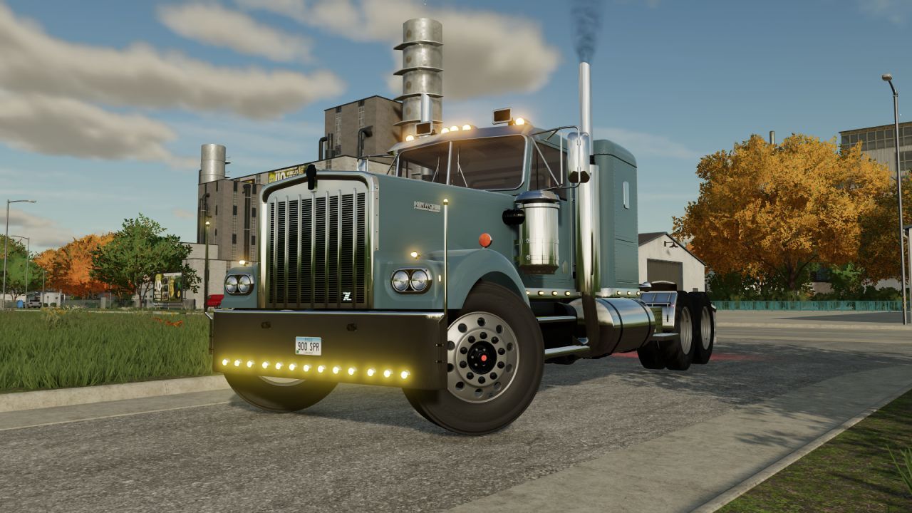Вантажівка Kenworth W900A Flat Top для Farming Simulator 22