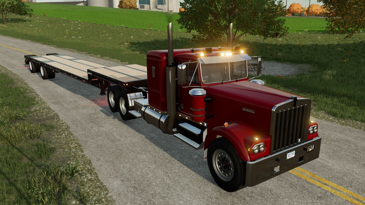 Вантажівка Kenworth W900A Flat Top для Farming Simulator 22