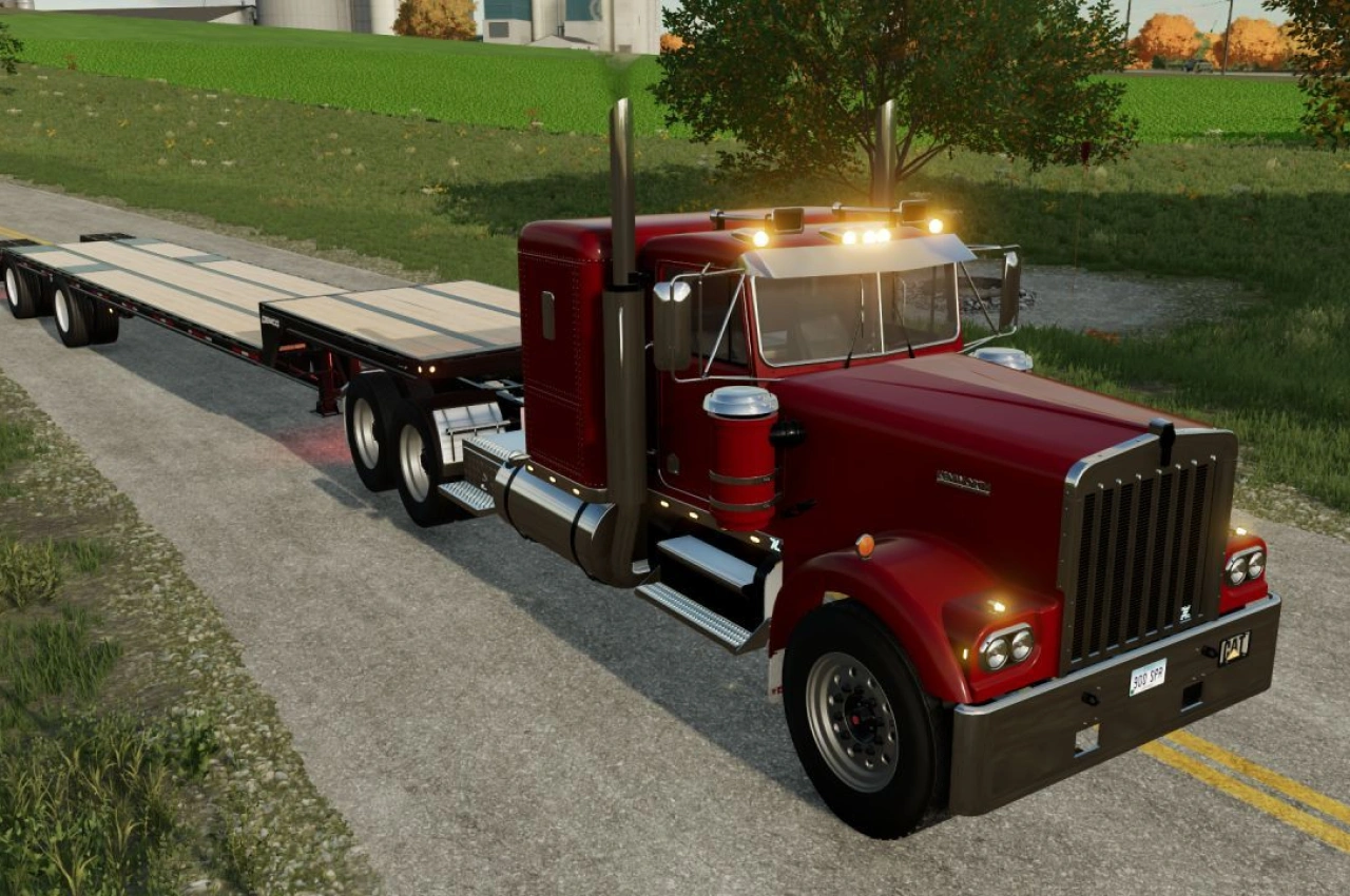 Вантажівка Kenworth W900A Flat Top для Farming Simulator 22