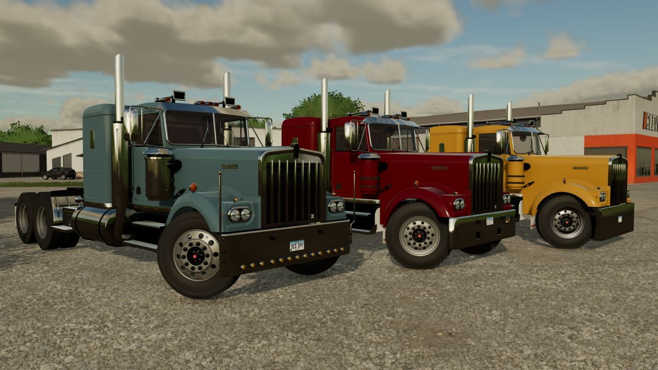 Вантажівка Kenworth W900A Flat Top для Farming Simulator 22