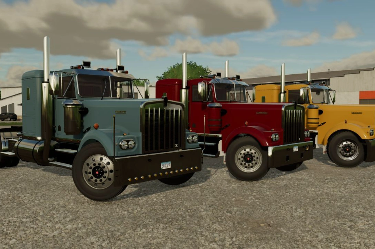 Вантажівка Kenworth W900A Flat Top для Farming Simulator 22