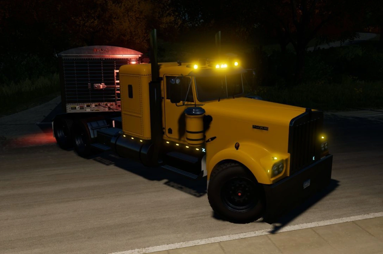 Вантажівка Kenworth W900A Flat Top для Farming Simulator 22