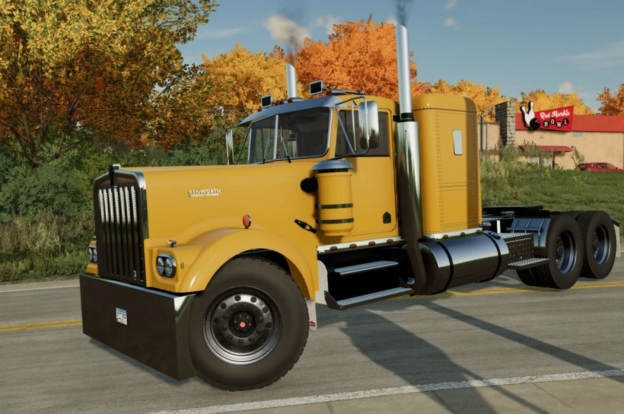 Вантажівка Kenworth W900A Flat Top для Farming Simulator 22