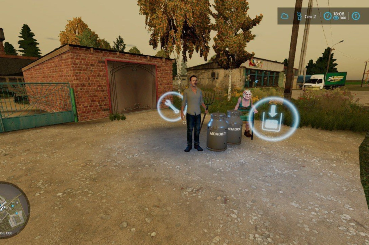 Вантажівка для збору молока у селі для Farming Simulator 22