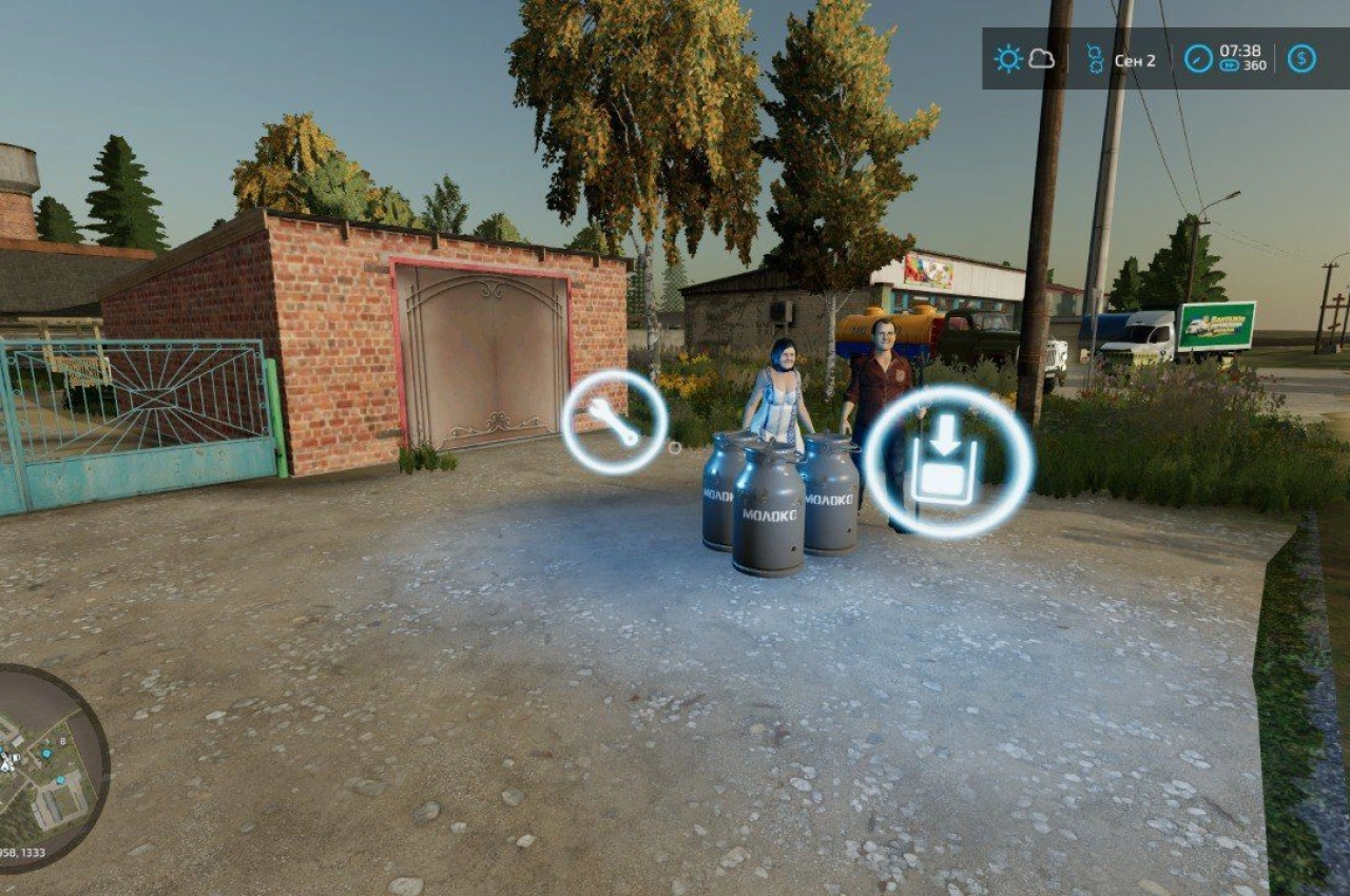 Вантажівка для збору молока у селі для Farming Simulator 22