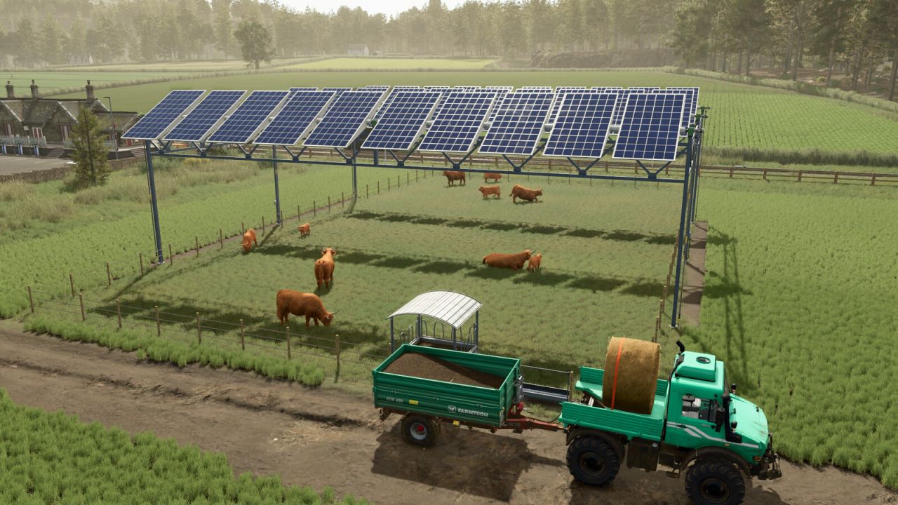 Mod na podniesione panele słoneczne do Farming Simulator 25 - Zrzuty ekranu