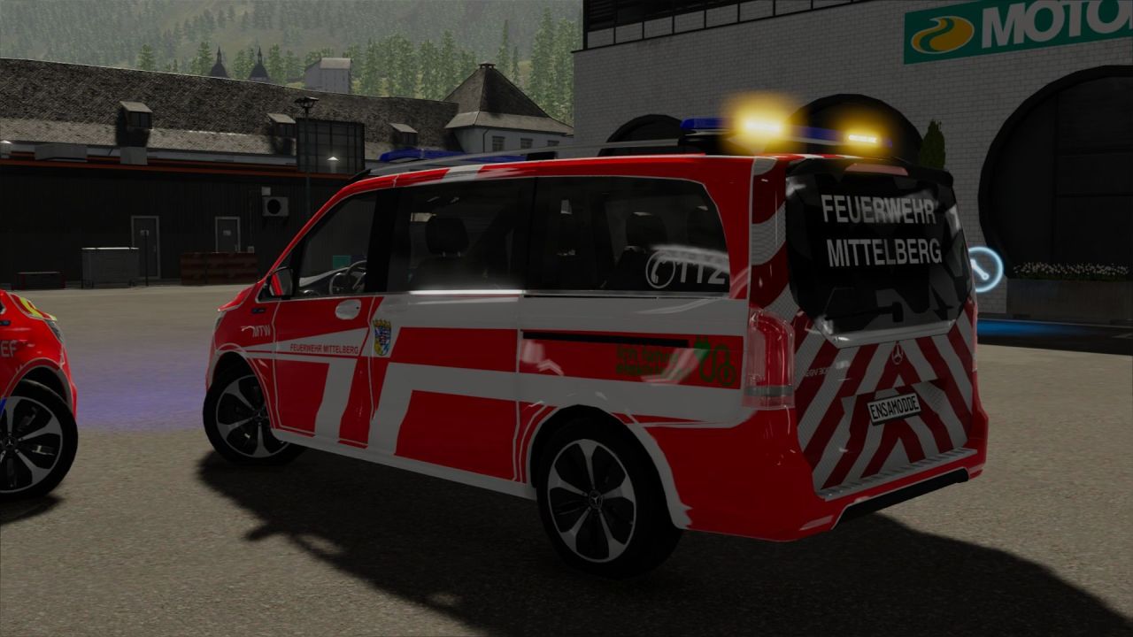 Samochód Mercedes-Benz EQV 300 2020 Notarzt do Farming Simulator 22