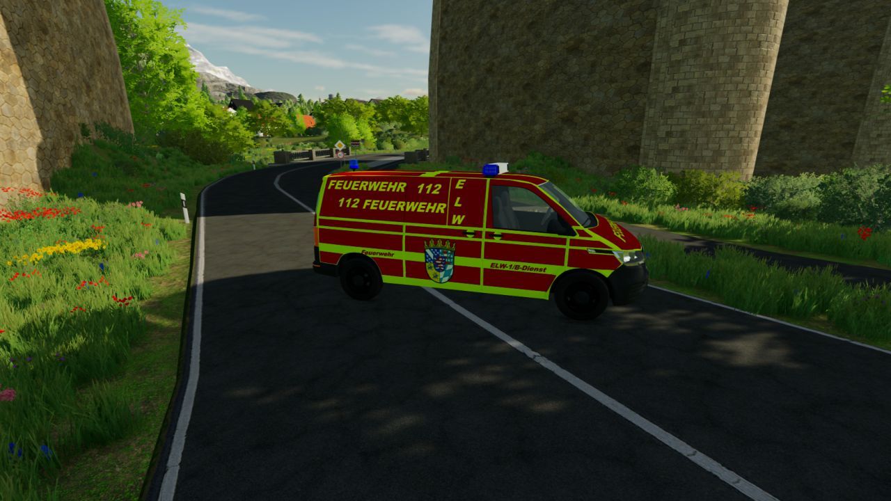 Автомобіль Volkswagen T6.1 Startline L2 Elw 1 B-Dienst для Farming Simulator 22