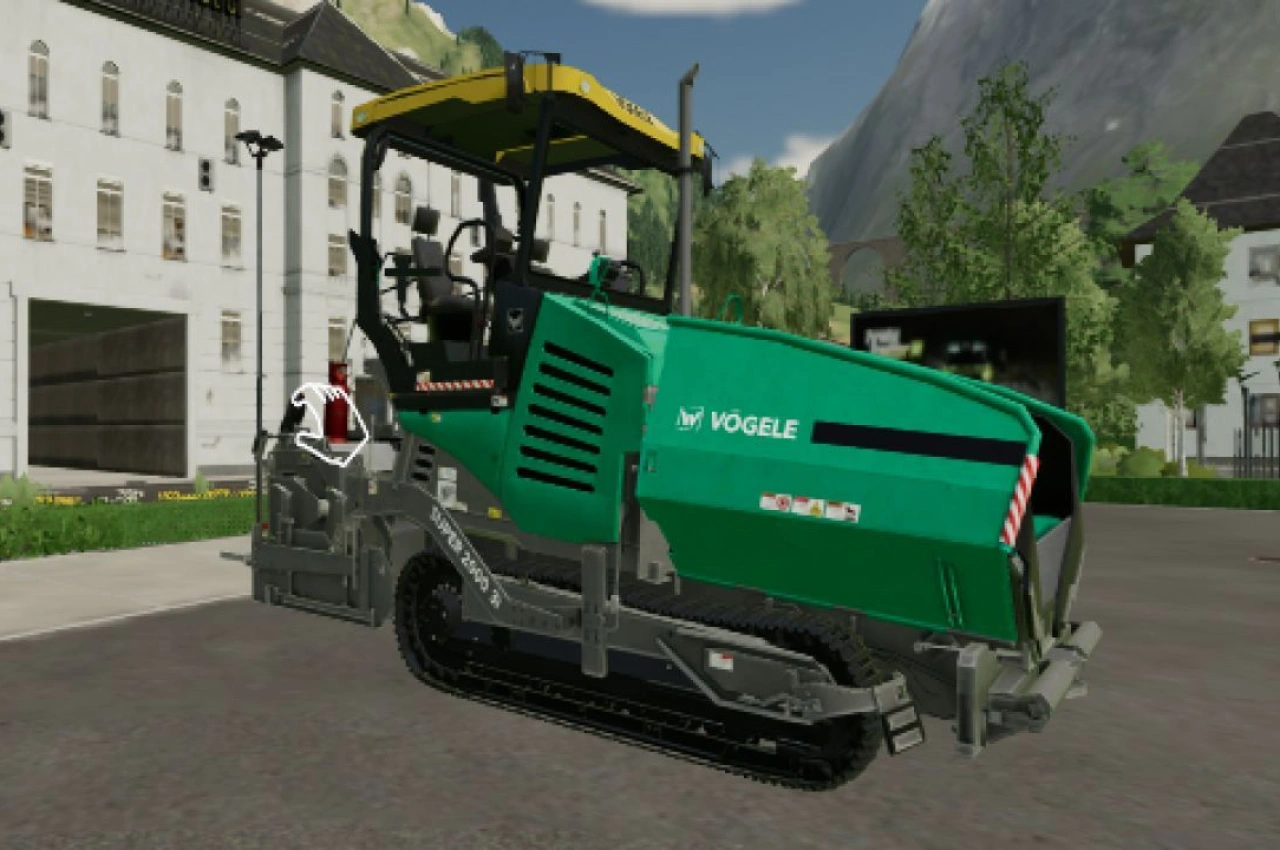 Асфальтоукладач Vögele Super 2000 для Farming Simulator 22