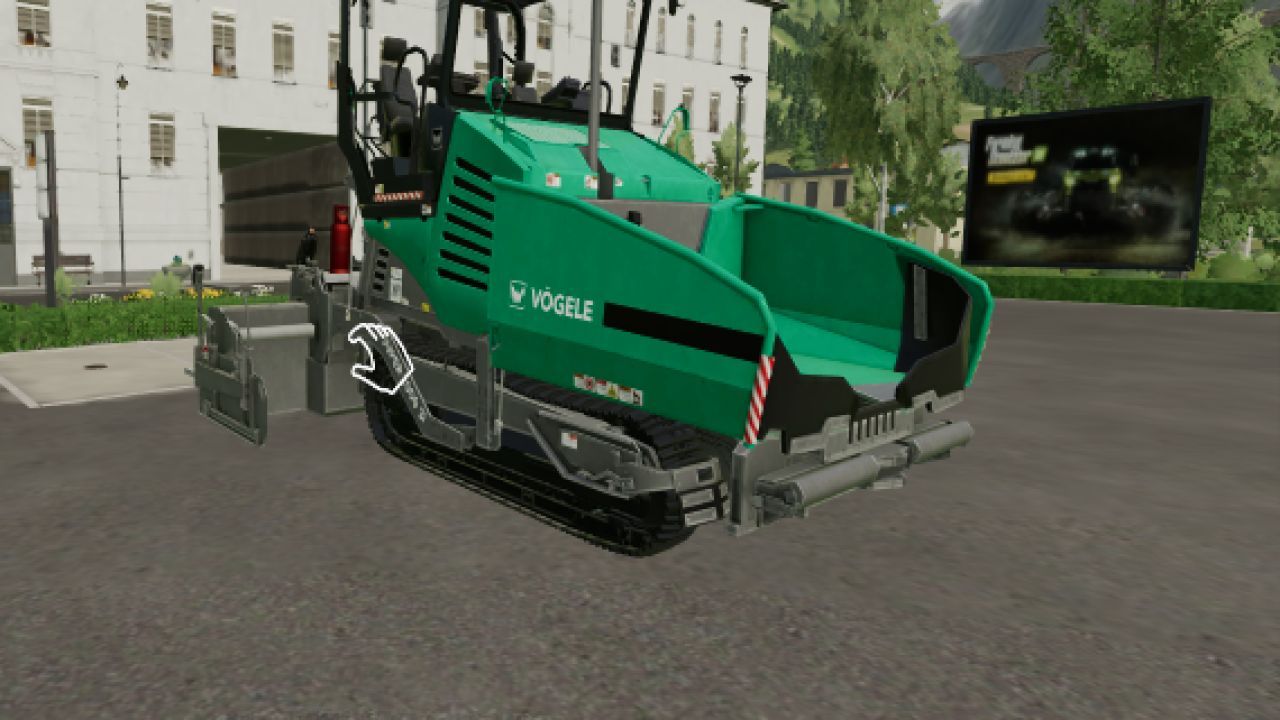 Asphalt Paver Vögele Super 2000 for Farming Simulator 22