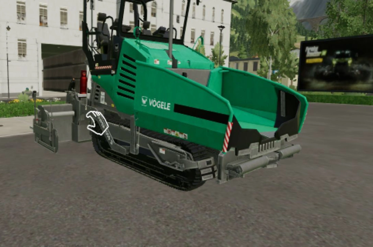 Асфальтоукладач Vögele Super 2000 для Farming Simulator 22