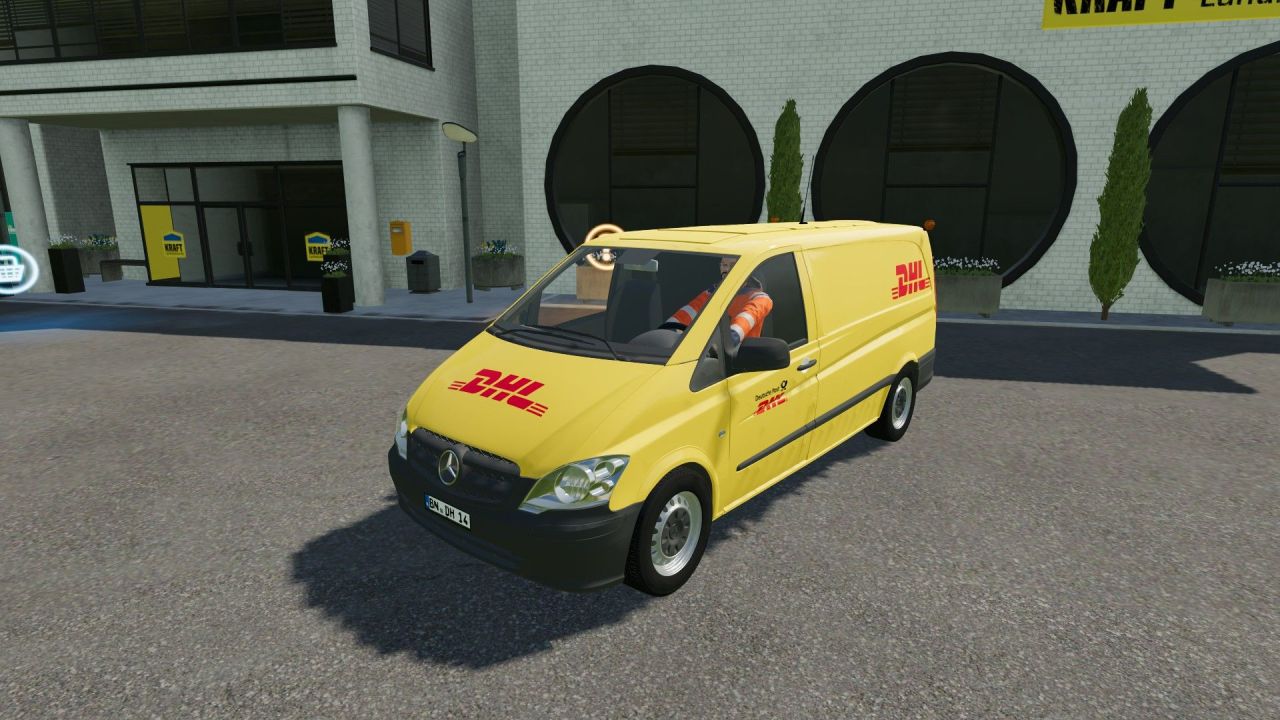 Skin Mercedes Vito (Deutsche Postdienste) für Farming Simulator 22