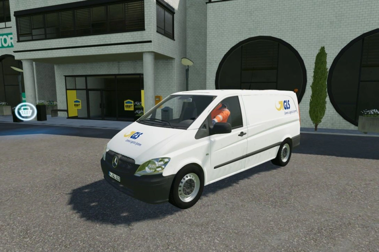 Скін Mercedes Vito (Німецька пошта) для Farming Simulator 22