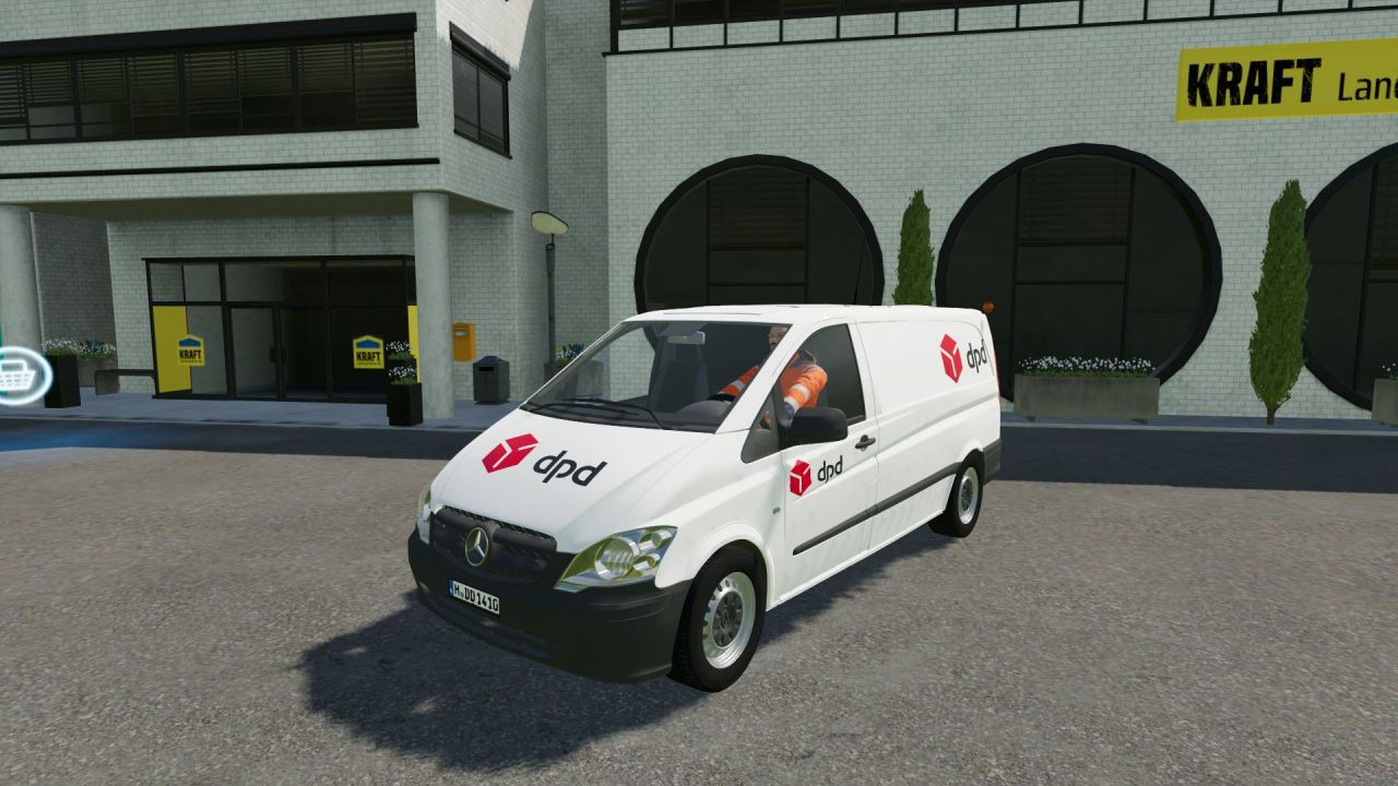 Skin Mercedes Vito (Deutsche Postdienste) für Farming Simulator 22
