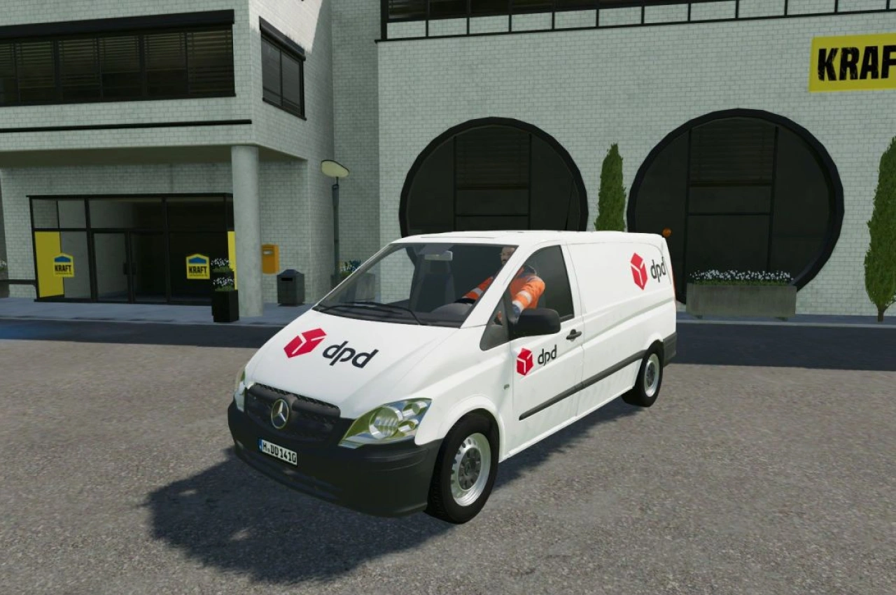 Скін Mercedes Vito (Німецька пошта) для Farming Simulator 22