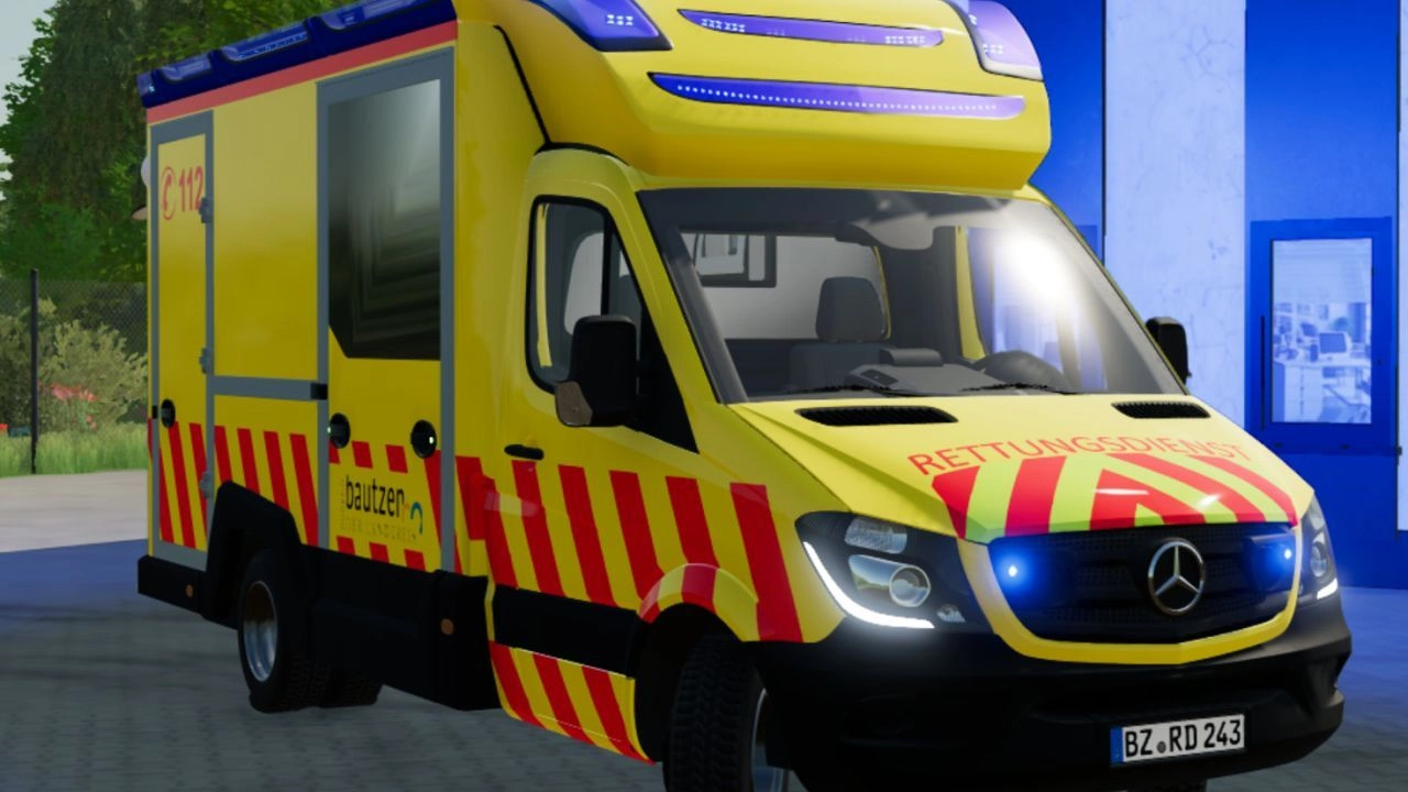 Скін Mercedes Benz Tigis RTW Bautzen для Farming Simulator 22